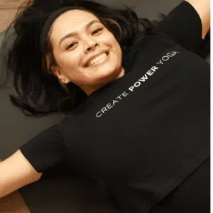 Create Power Yoga Fitted T-shirt