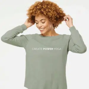 Create Power Yoga Wave Wash Crewneck Sweater