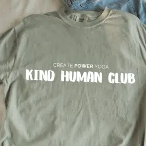 Embossed "Kind Human Club" Heavyweight T-Shirt