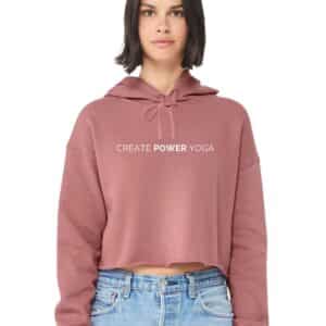 Create Power Yoga Cropped Hoodie