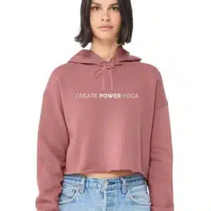 Create Power Yoga Cropped Hoodie