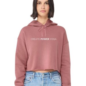 Create Power Yoga Cropped Hoodie