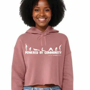 Powered By Community Cropped Hoodie