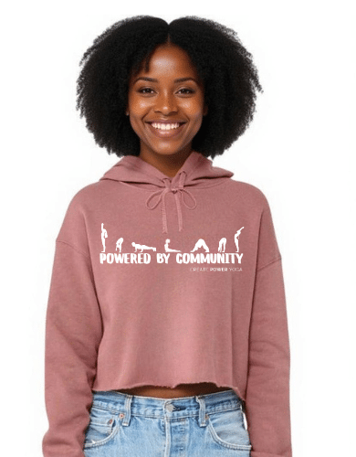 Powered By Community Cropped Hoodie