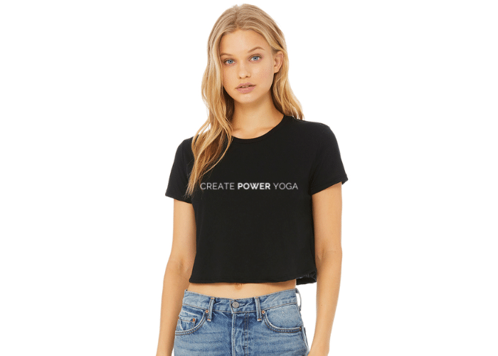 Create Power Yoga Crop T
